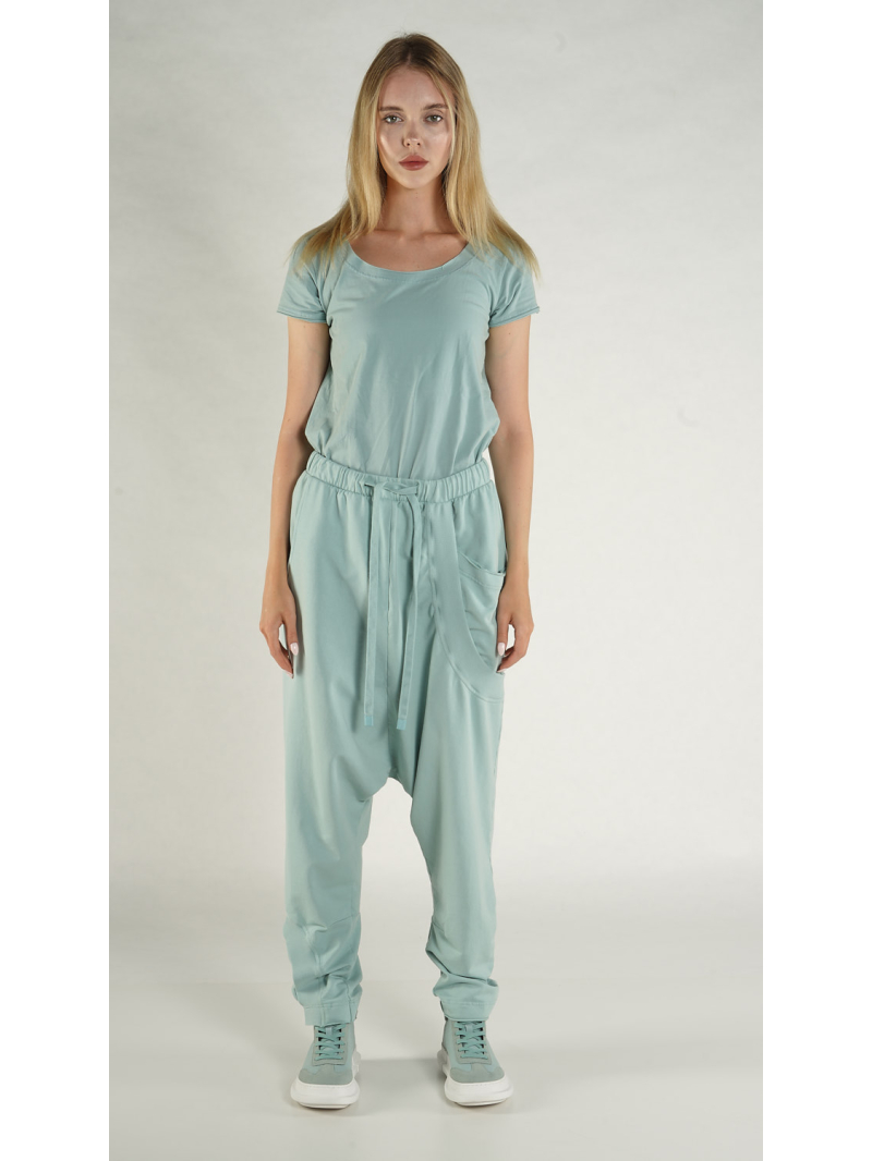 Rundholz Black Label - French Terry Hose mit tiefer Schritthöhe - 1263250102