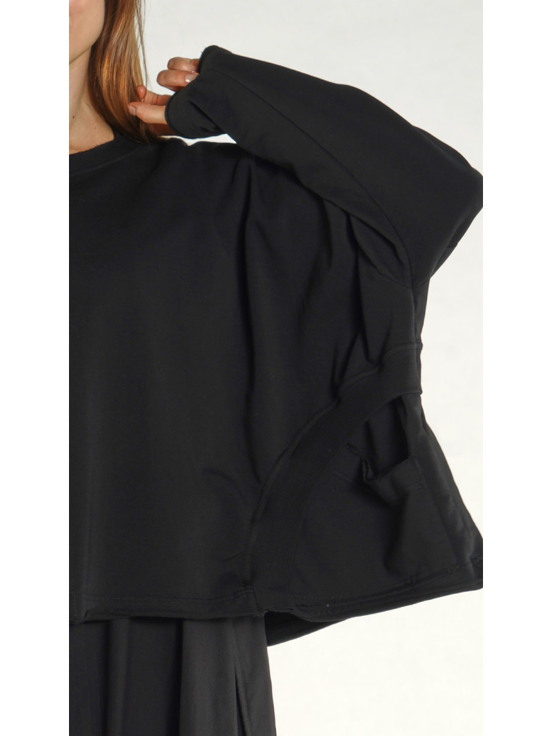 Rundholz Black Label - Oversized T-Shirt mit Rippenbund - 1263250501