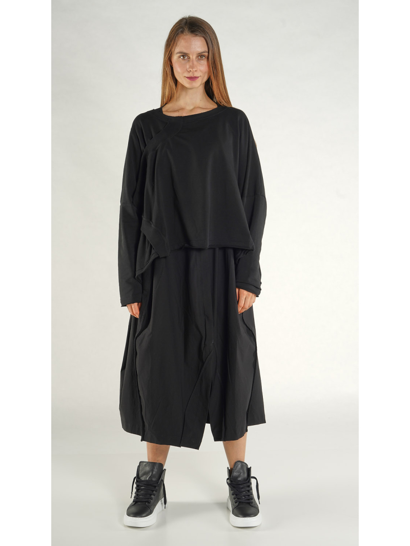 Rundholz Black Label - Oversized T-Shirt mit Rippenbund - 1263250501