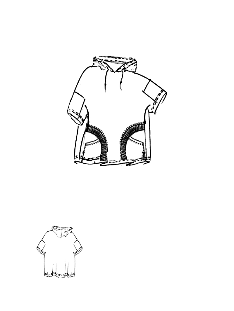 Rundholz Black Label - Kastenförmiges French Terry Shirt - 1263250508