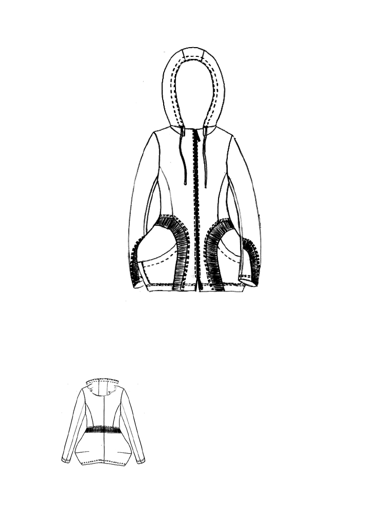 Rundholz Black Label - Taillierte Jacke mit Rippenbund - 1263251104