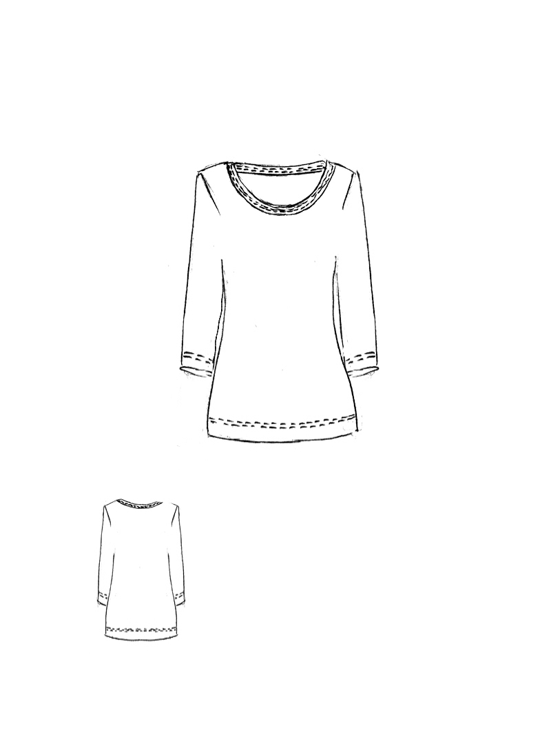 Rundholz Black Label - Gerades schmales Baumwoll Jersey Shirt - 1263260501