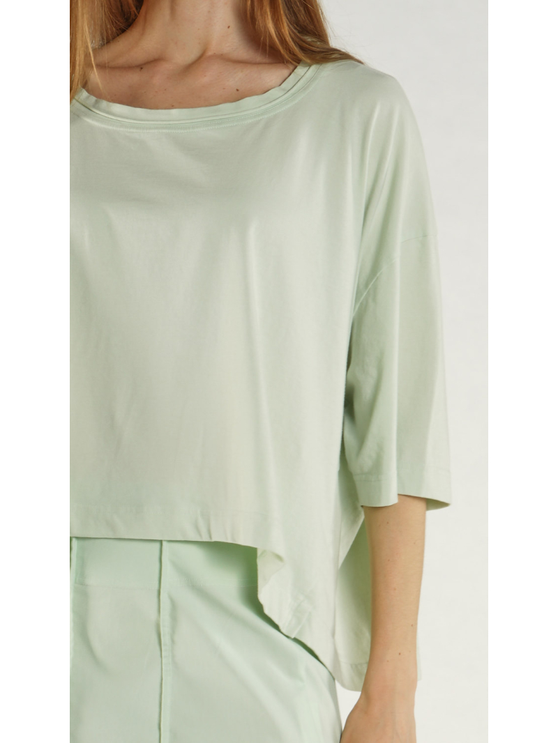 Rundholz Black Label - Weites Baumwoll Jersey T-shirt - 1263260509