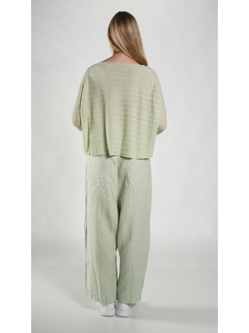 Rundholz Black Label - Weiter Leinen Strick Pullover - 1263270702