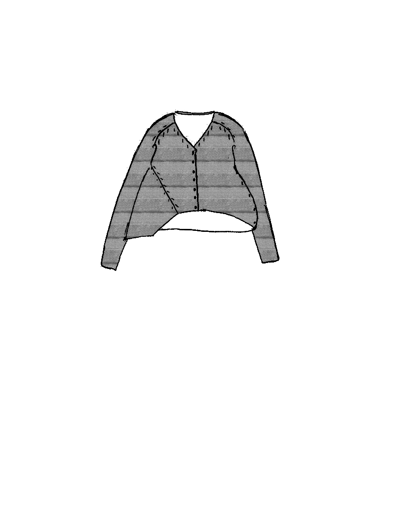 Rundholz Black Label - Kurze Leinen Strickjacke - 1263277104