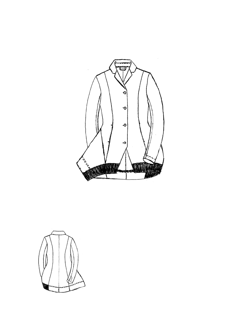 Rundholz Black Label - Ausgestellte Viskose mix Jacke - 1263281105