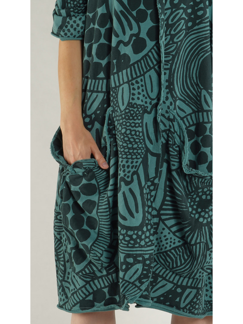 Rundholz Black Label - Ballonförmiges French Terry Kleid - 1263290904