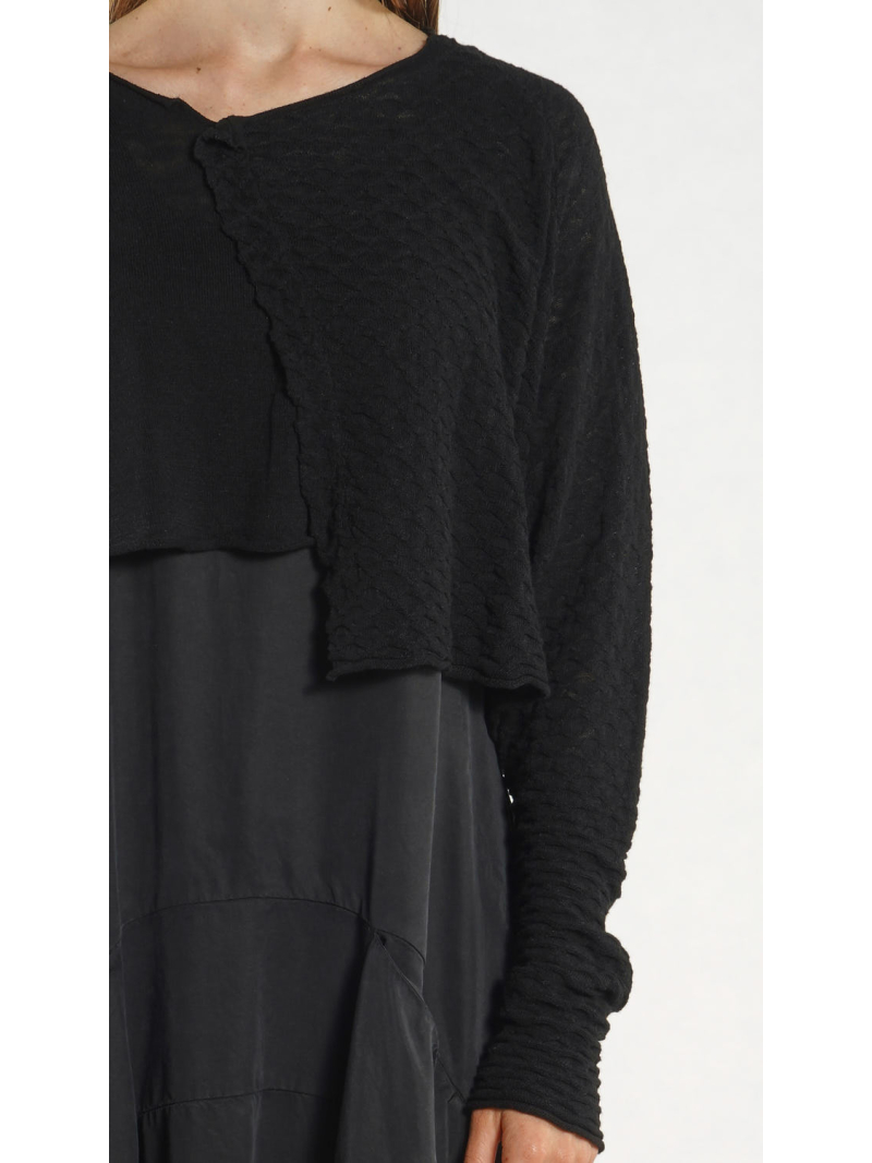 Rundholz Black Label - Kurzer Viskose Strick Pullover - 1263300701