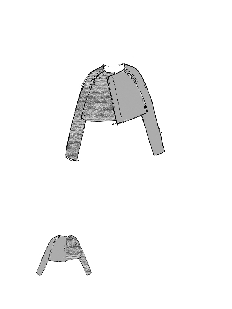 Rundholz Black Label - Kurzer Viskose Strick Pullover - 1263300701