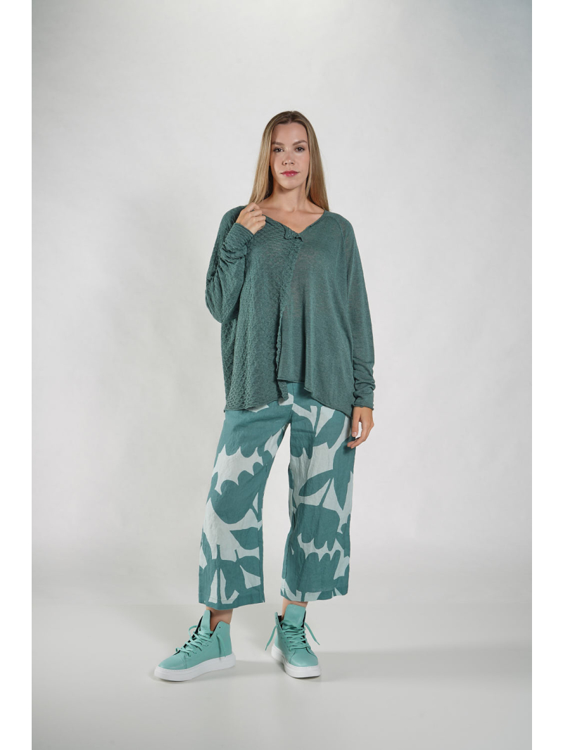 Rundholz Black Label - Ausgestellter Viskose Strick Pullover - 1263300702