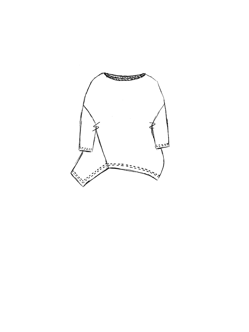 Rundholz Black Label - Ballonförmiges Modal Jersey Shirt - 1263320503