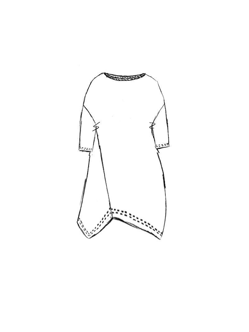 Rundholz Black Label - Asymmetrisches Modal Jersey Kleid - 1263320910