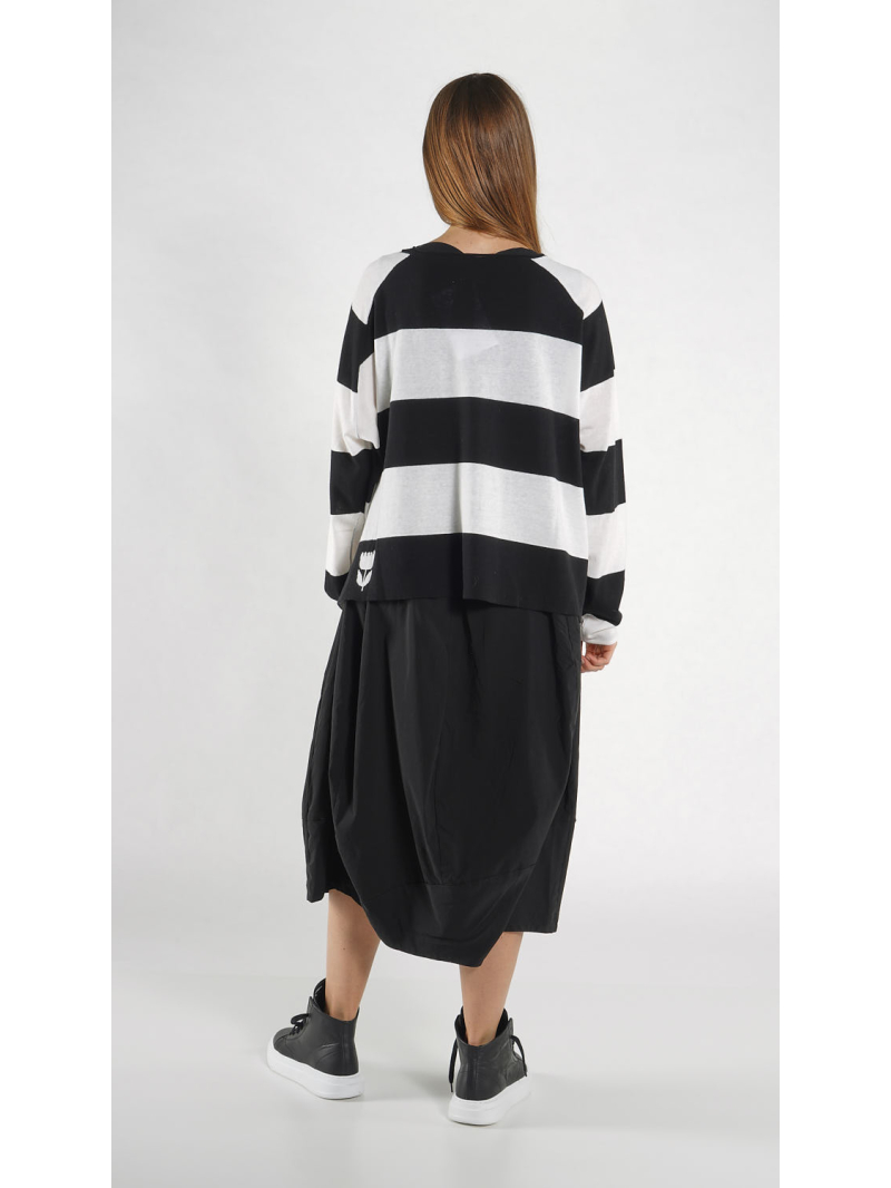 Rundholz Black Label - A-förmiger Baumwollstrick Pullover - 1263330701