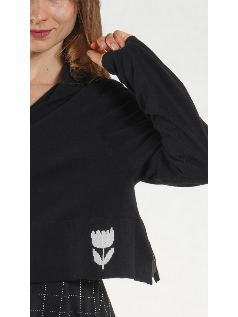 Rundholz Black Label - Weite Baumwollstrickjacke - 1263337112