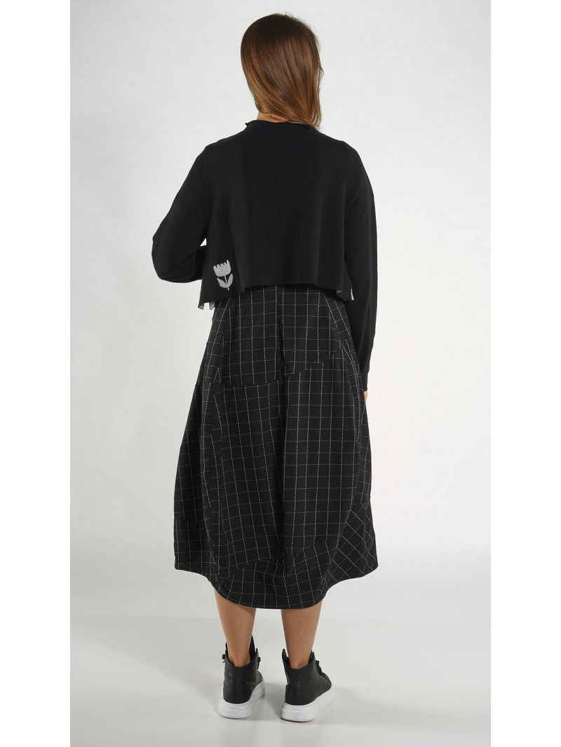 Rundholz Black Label - Weite Baumwollstrickjacke - 1263337112