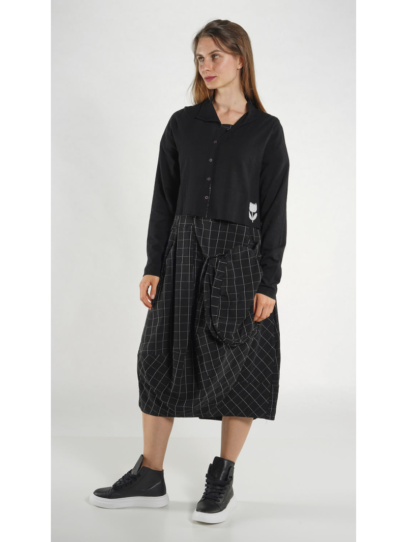 Rundholz Black Label - Weite Baumwollstrickjacke - 1263337112