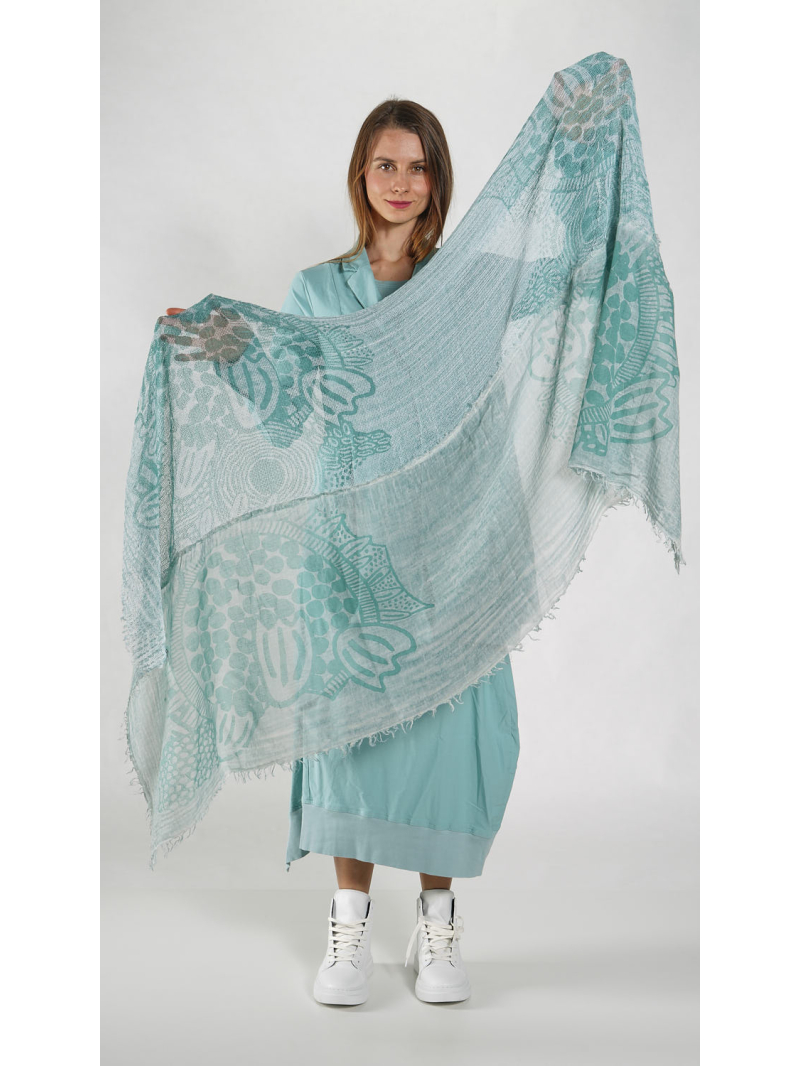 Rundholz Black Label - Rechteckiger Schal im Crinkle-Look - 1263361406