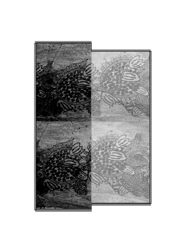 Rundholz Black Label - Rechteckiger Schal im Crinkle-Look - 1263361406