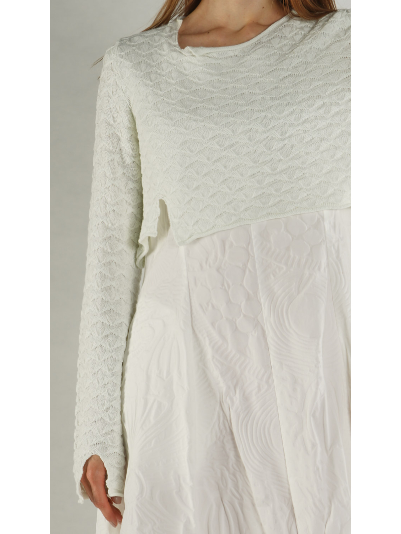 Rundholz Black Label - Kurzer Baumwoll Strick Pullover - 1263380701