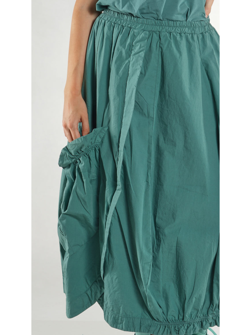 Rundholz Black Label - Asymmetrischer Popeline Rock - 1263400302