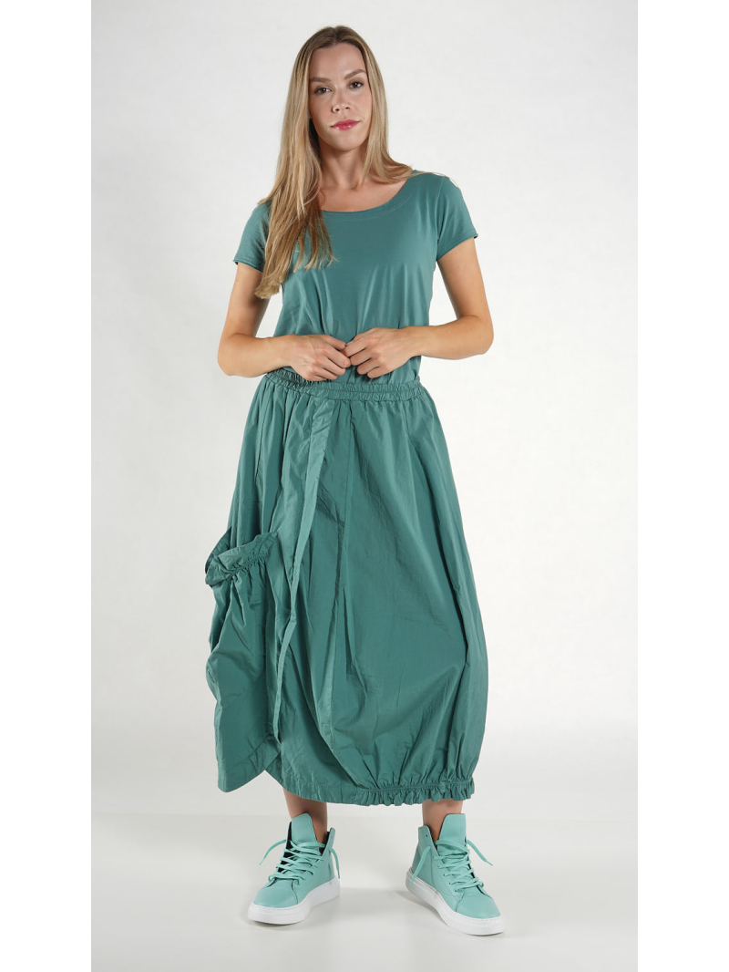 Rundholz Black Label - Asymmetrischer Popeline Rock - 1263400302