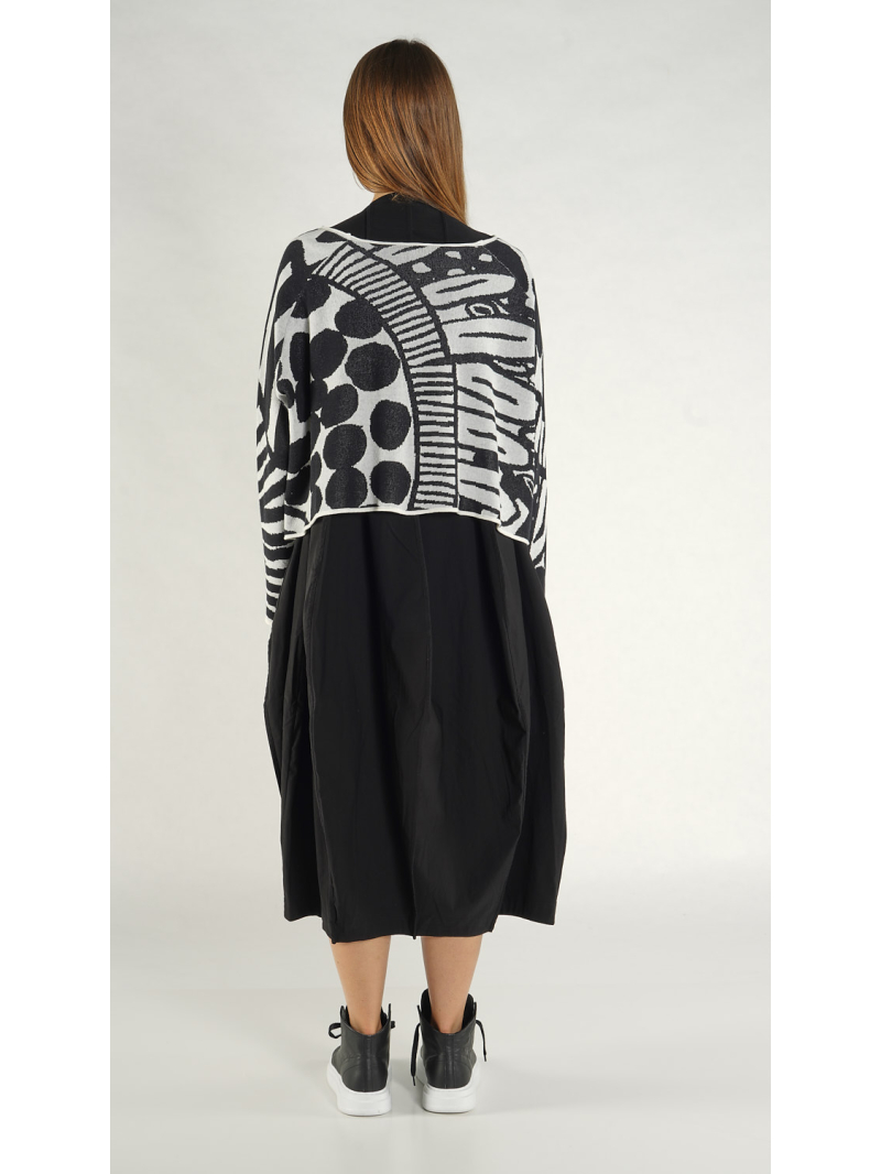 Rundholz Black Label - Kurzer weiter Baumwoll Jaquard Pullover - 1263410707