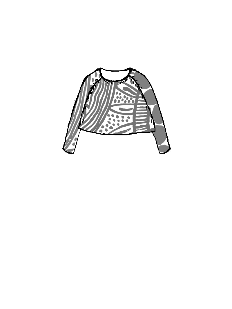 Rundholz Black Label - Kurzer weiter Baumwoll Jaquard Pullover - 1263410707