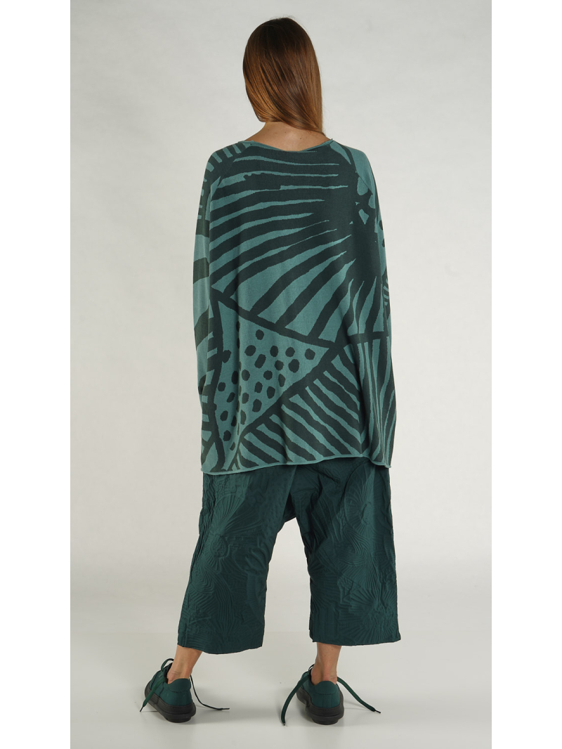 Rundholz Black Label - Gerade weite Baumwoll Jaquard Stricktunika - 1263417005