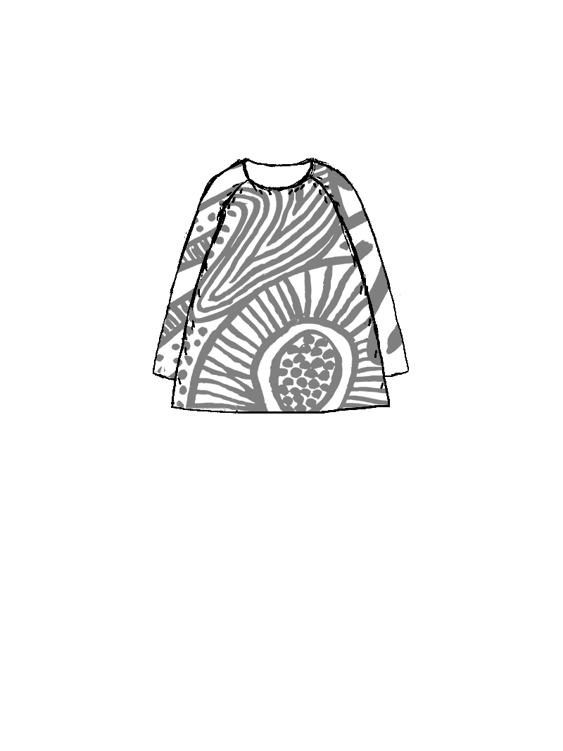 Rundholz Black Label - Gerade weite Baumwoll Jaquard Stricktunika - 1263417005