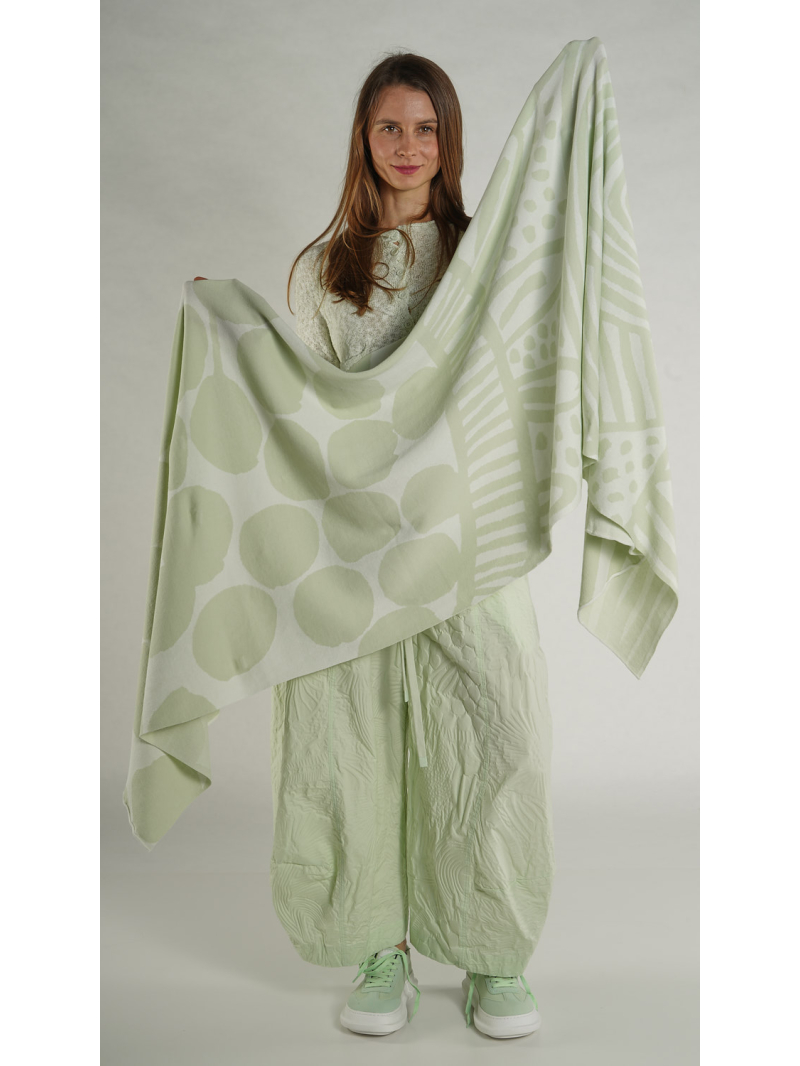 Rundholz Black Label - Baumwoll Jaquard Strickschal - 1263417706