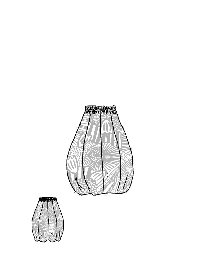 Rundholz Black Label - Ballonförmiger Rock mit Teilungsnähten - 1263420307