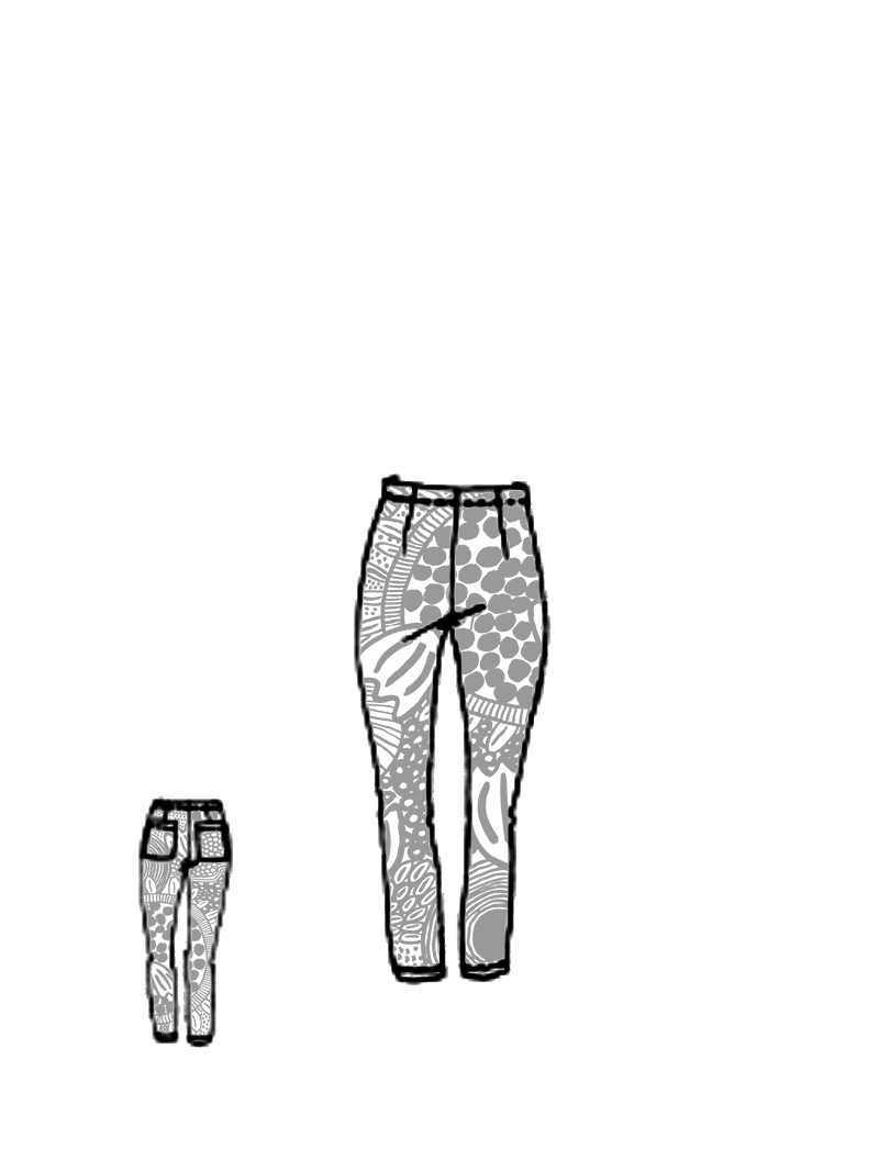 Rundholz Black Label - Schmale Techno Stretch Hose - 1263440102