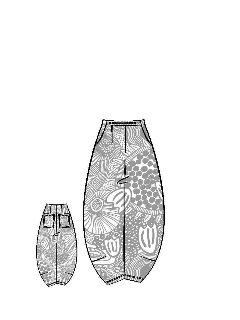 Rundholz Black Label - Knöchellange Techno Stretch Hose - 1263440106