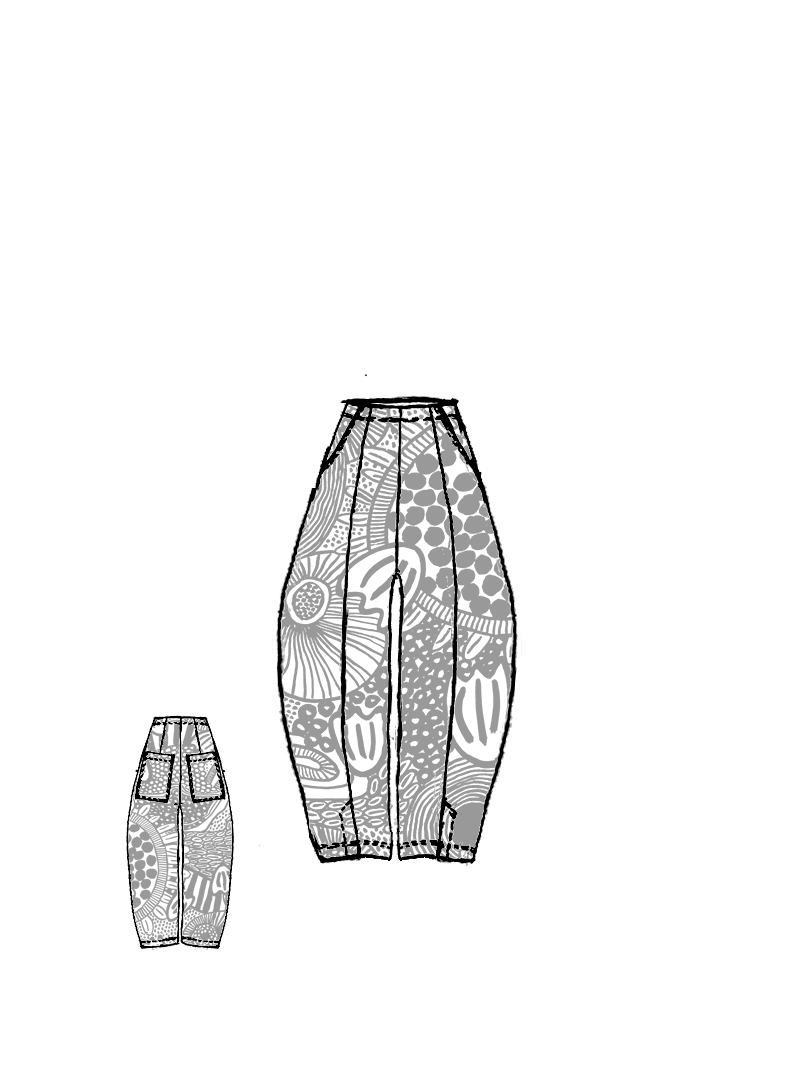 Rundholz Black Label - Knöchellange Techno Stretch Hose - 1263440109