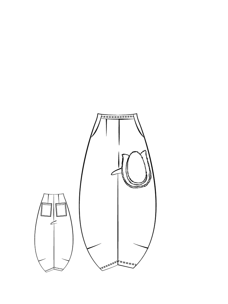 Rundholz Black Label - Ausgestellte Techno Stretch Hose - 1263440134