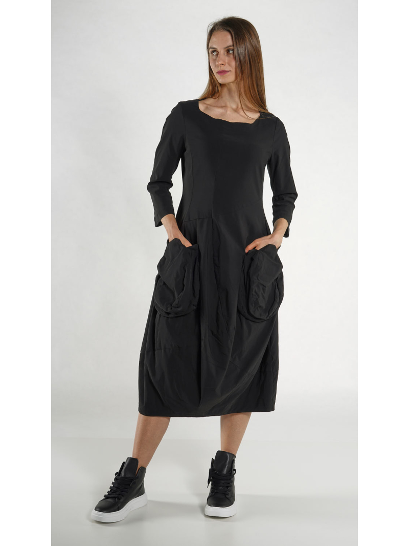 Rundholz Black Label - Ballonförmiges Techno Stretch Kleid - 1263440935