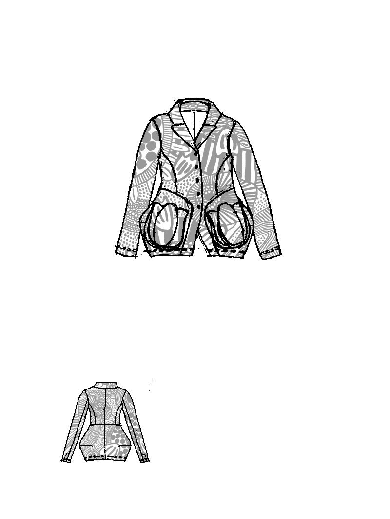 Rundholz Black Label - Taillierte Techno Stretch Jacke - 1263441111