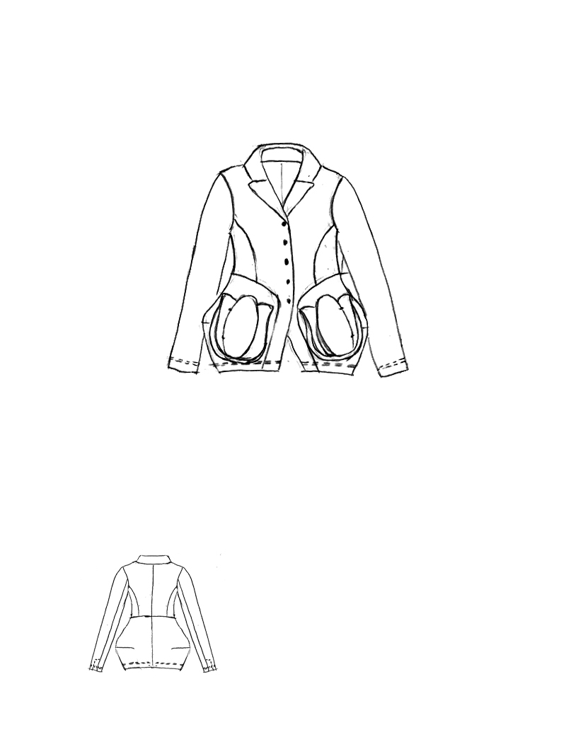 Rundholz Black Label - Taillierte Techno Stretch Jacke - 1263441131