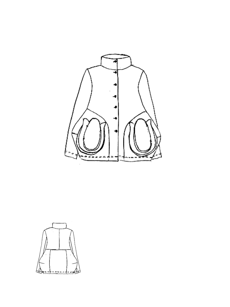 Rundholz Black Label - Gerade weite Techno Stretch Jacke - 1263441132