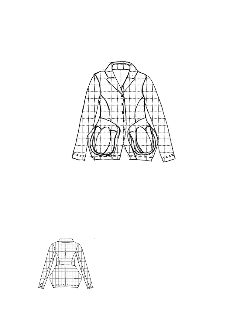 Rundholz Black Label - A-förmige Techno Stretch Jacke - 1263451102