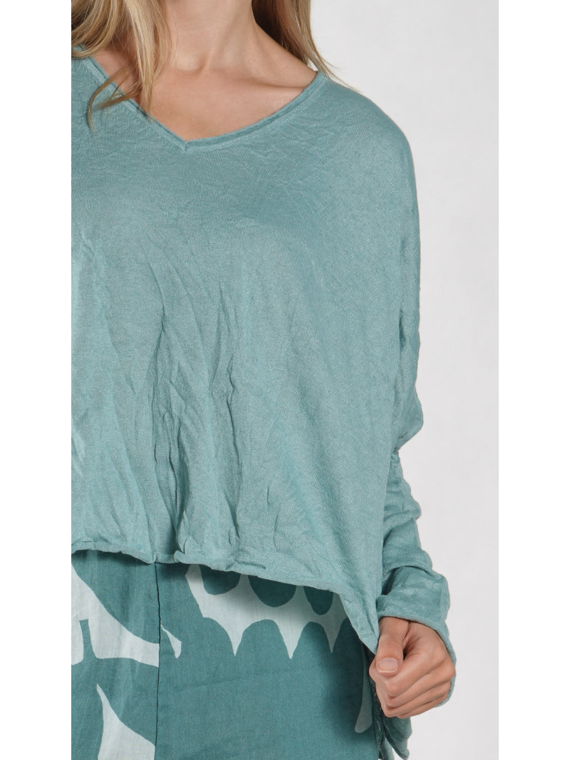 Rundholz Black Label - Weiter Crash Strick Pullover - 1263460701