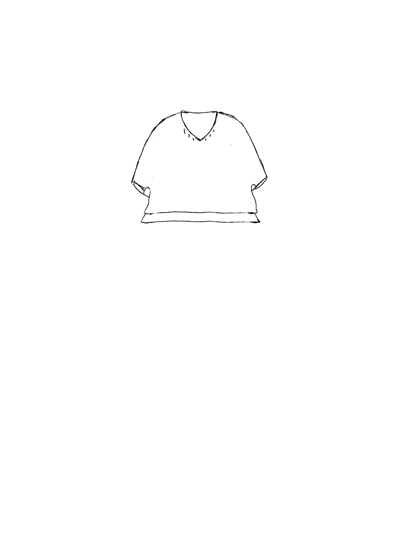 Rundholz Black Label - Gerader weiter Crash Strick Pullover - 1263460705