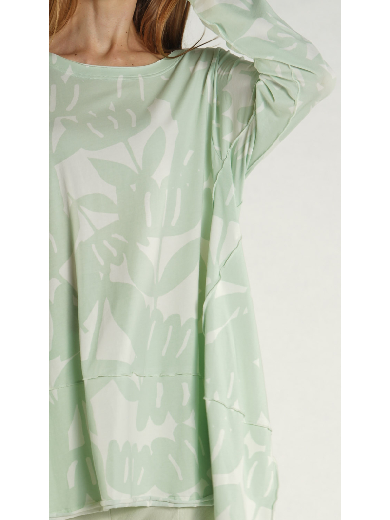 Rundholz Black Label - Gerades weites Pima Baumwoll Jersey Shirt - 1263470503