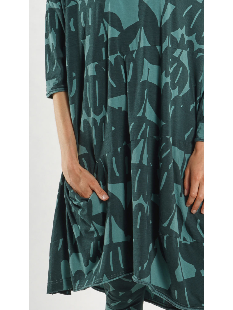 Rundholz Black Label - Gerades weites Pima Baumwoll Jersey Kleid - 1263470909