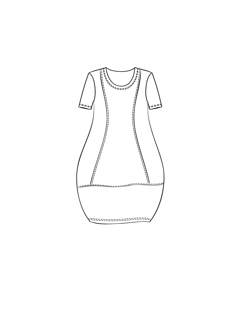 Rundholz Black Label - Kurzärmelige Pima Baumwoll Jersey Tunika - 1263471924