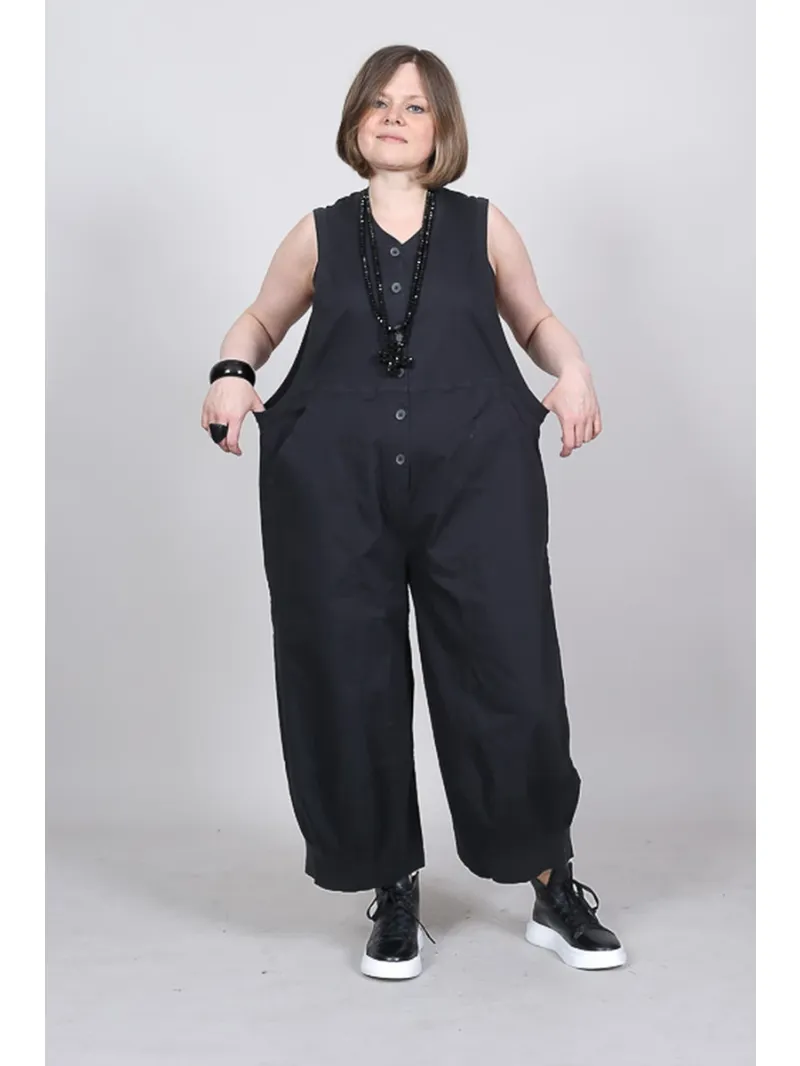 Rundholz Black Label - Ärmelloser Baumwoll Stretch Overall - 1263491304