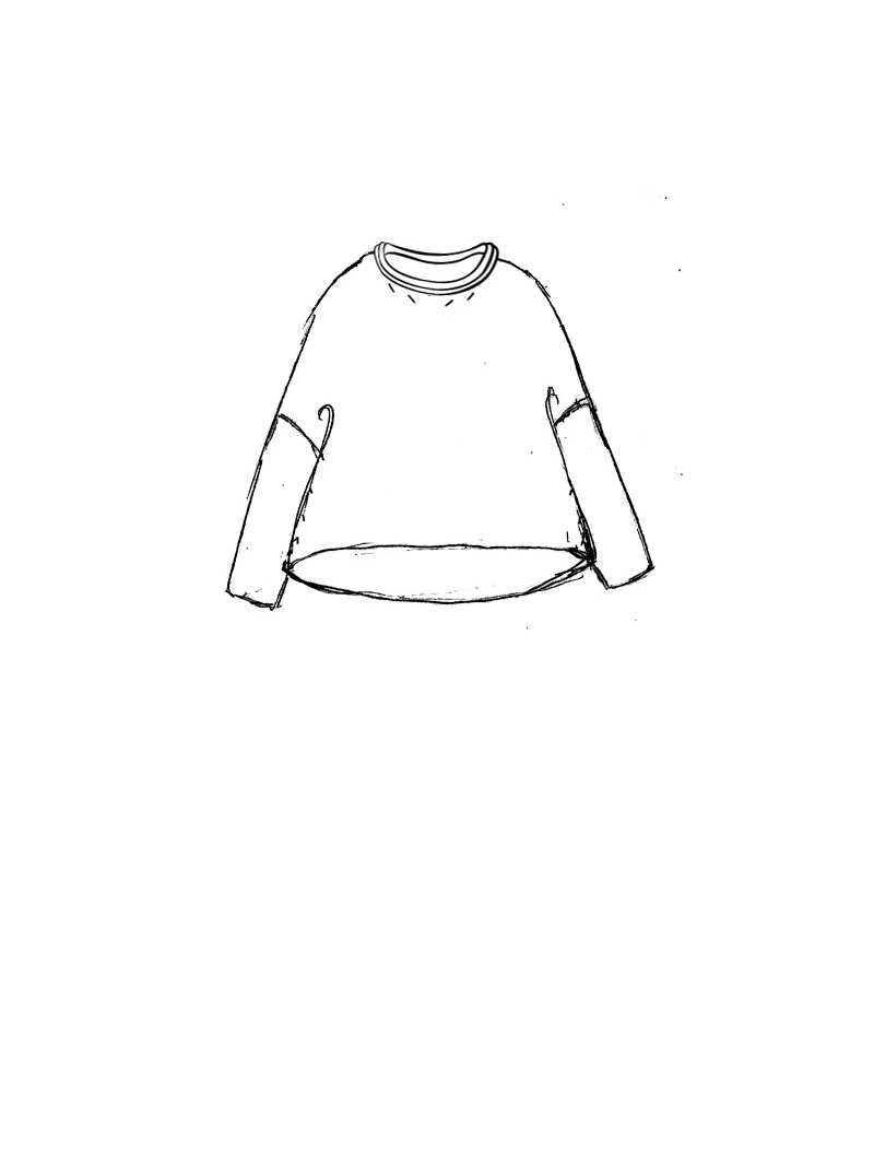 Rundholz Black Label - Weiter Lyocell Strick Pullover - 1263500701