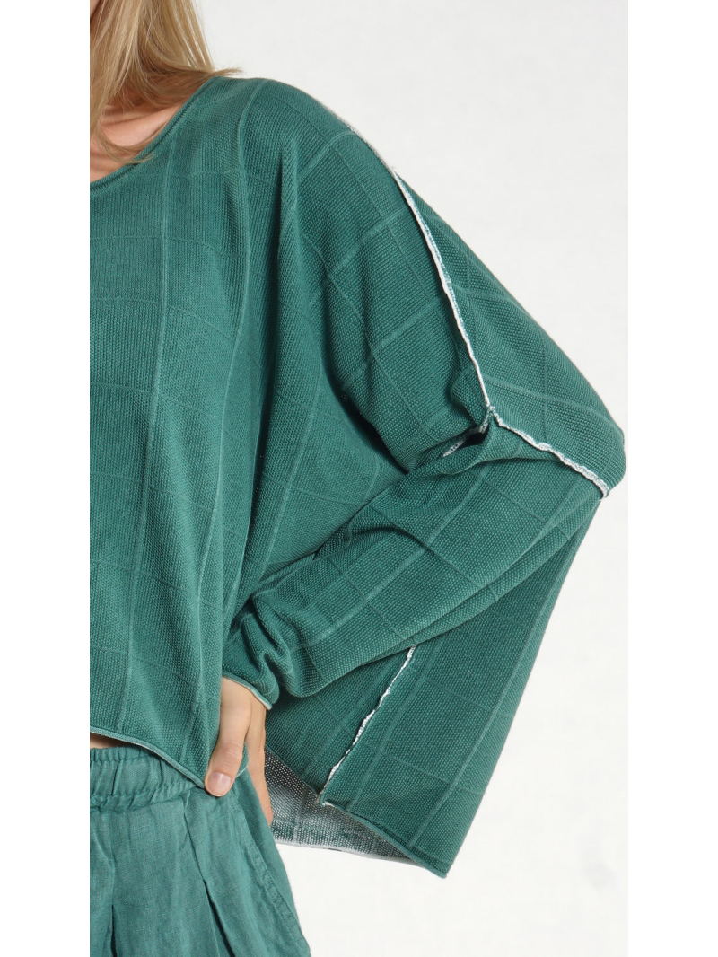 Rundholz Black Label - Oversize Lyocell Strick Pullover - 1263500704