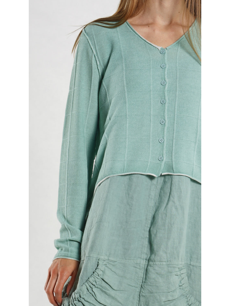 Rundholz Black Label - Schmale Lyocell Strickjacke - 1263507102