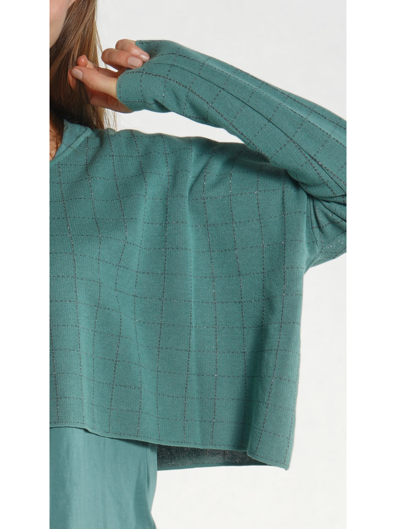 Rundholz Black Label - Kurzer weiter Baumwoll Strick Pullover - 1263520701